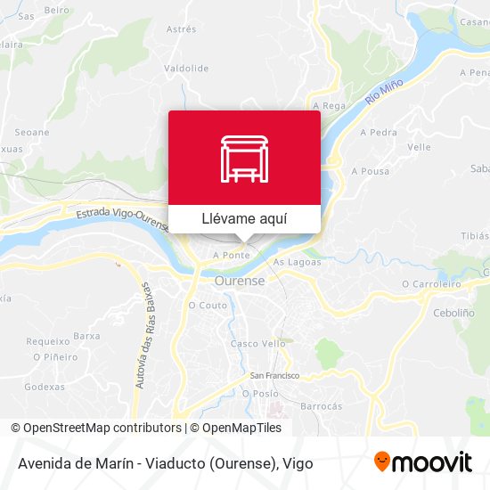 Mapa Avenida de Marín - Viaducto (Ourense)