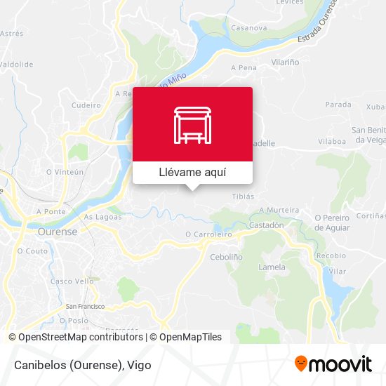 Mapa Canibelos (Ourense)