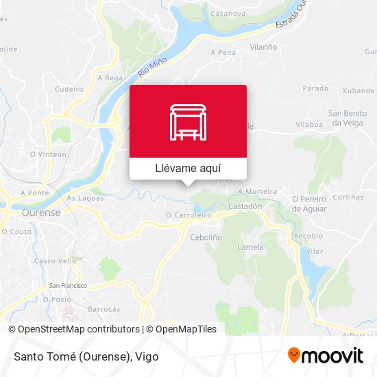 Mapa Santo Tomé (Ourense)