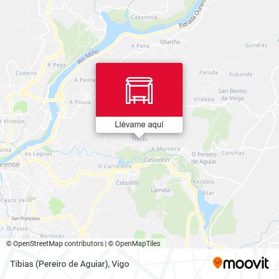 Mapa Tibias (Pereiro de Aguiar)