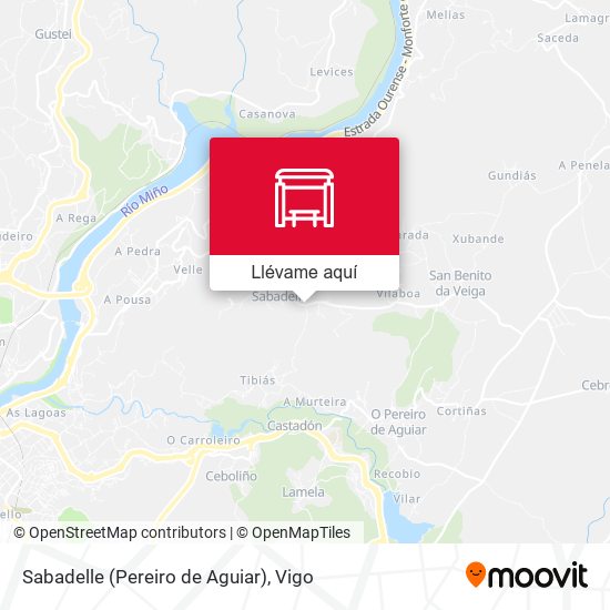 Mapa Sabadelle (Pereiro de Aguiar)