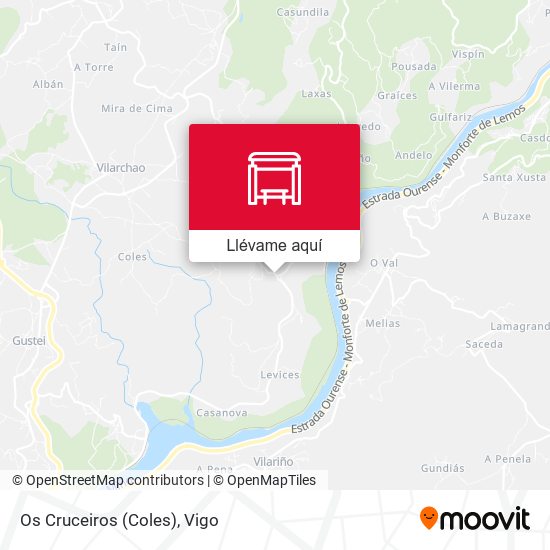 Mapa Os Cruceiros (Coles)