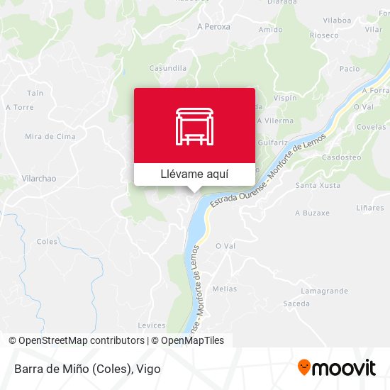 Mapa Barra de Miño (Coles)