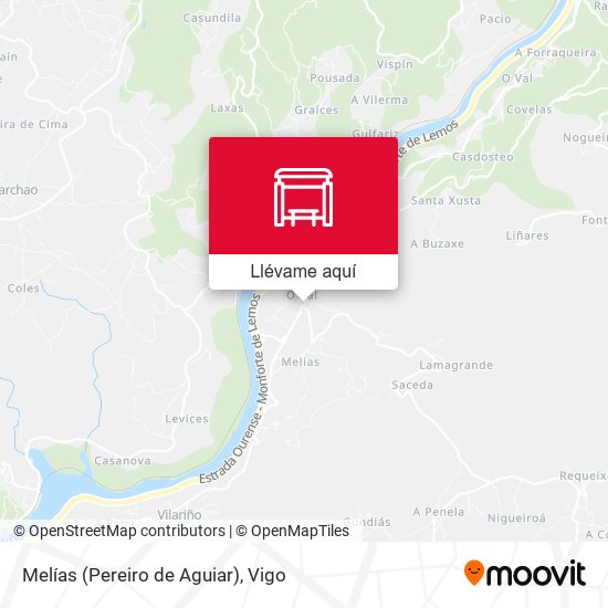Mapa Melías (Pereiro de Aguiar)