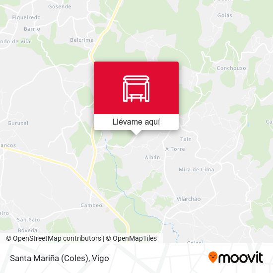 Mapa Santa Mariña (Coles)
