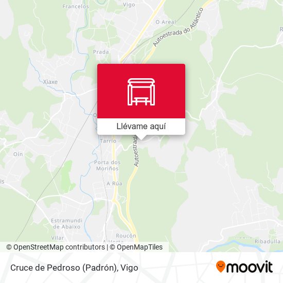 Mapa Cruce de Pedroso (Padrón)
