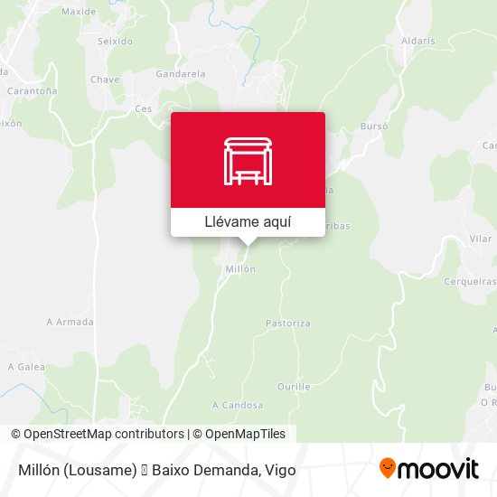 Mapa Millón (Lousame) ⦿ Baixo Demanda
