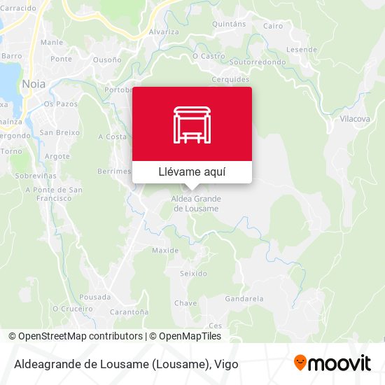 Mapa Aldeagrande de Lousame