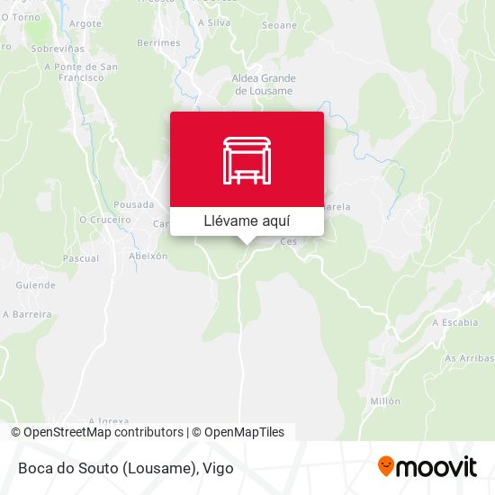 Mapa Boca do Souto (Lousame)