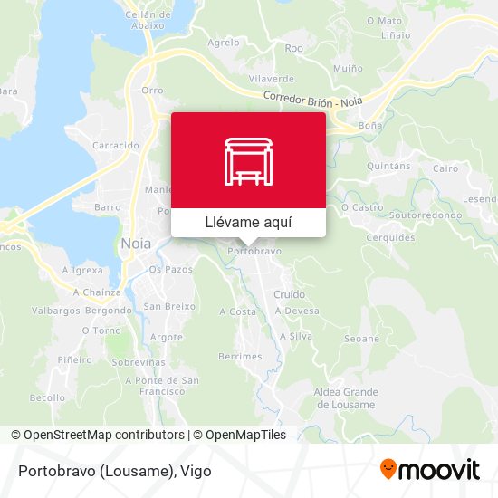 Mapa Portobravo (Lousame)