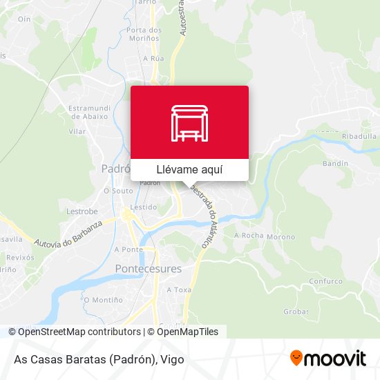 Mapa As Casas Baratas (Padrón)