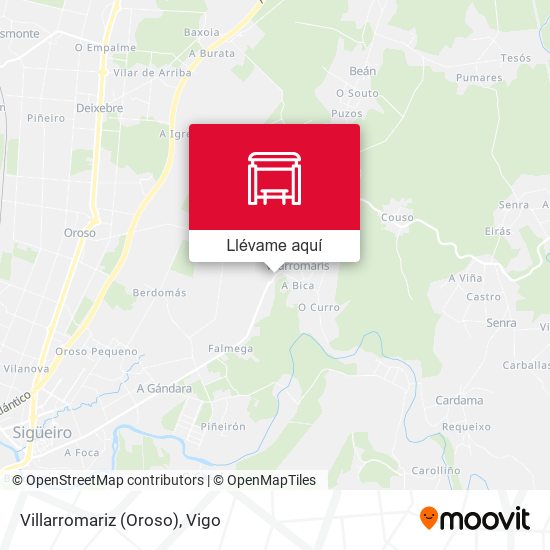 Mapa Villarromariz (Oroso)