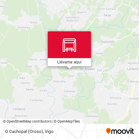 Mapa O Cachopal (Oroso)
