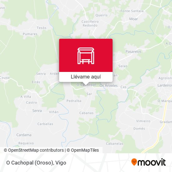 Mapa O Cachopal (Oroso)