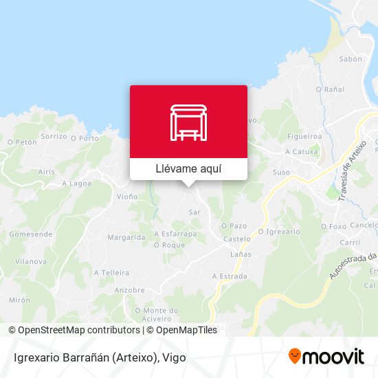 Mapa Igrexario Barrañán (Arteixo)