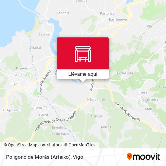 Mapa Poligono de Morás (Arteixo)