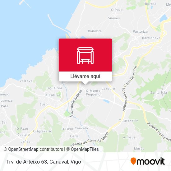 Mapa Trv. de Arteixo 63, Canaval