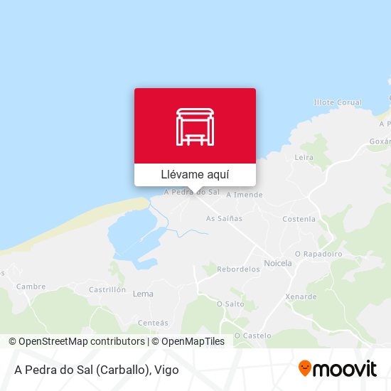 Mapa A Pedra do Sal (Carballo)