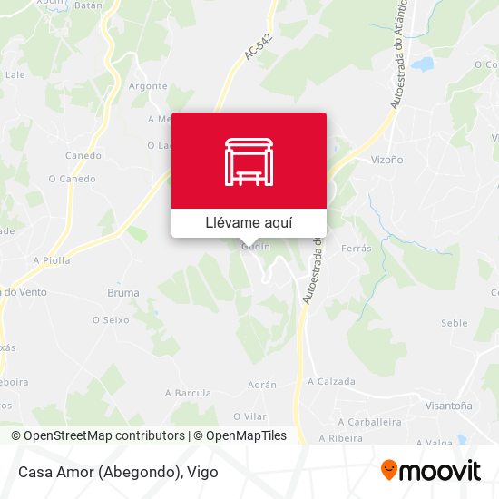 Mapa Casa Amor (Abegondo)