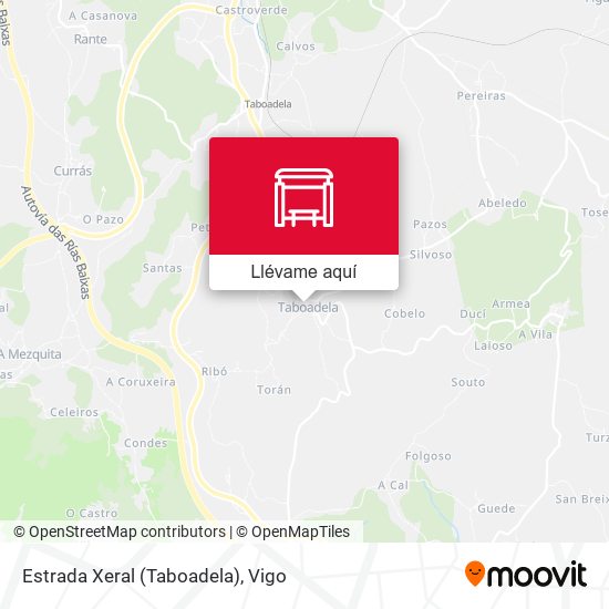 Mapa Estrada Xeral (Taboadela)