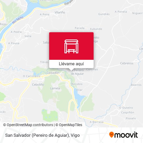 Mapa San Salvador (Pereiro de Aguiar)