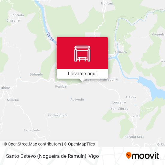 Mapa Santo Estevo (Nogueira de Ramuín)