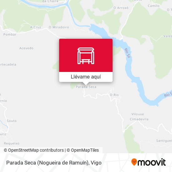 Mapa Parada Seca (Nogueira de Ramuín)