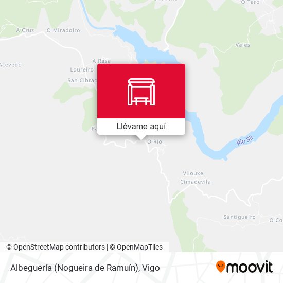 Mapa Albeguería (Nogueira de Ramuín)