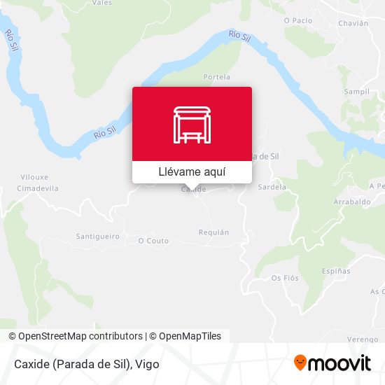 Mapa Caxide (Parada de Sil)