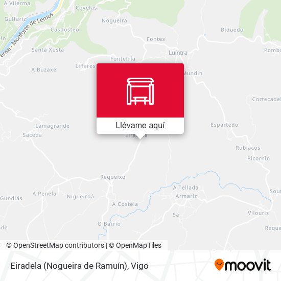 Mapa Eiradela (Nogueira de Ramuín)