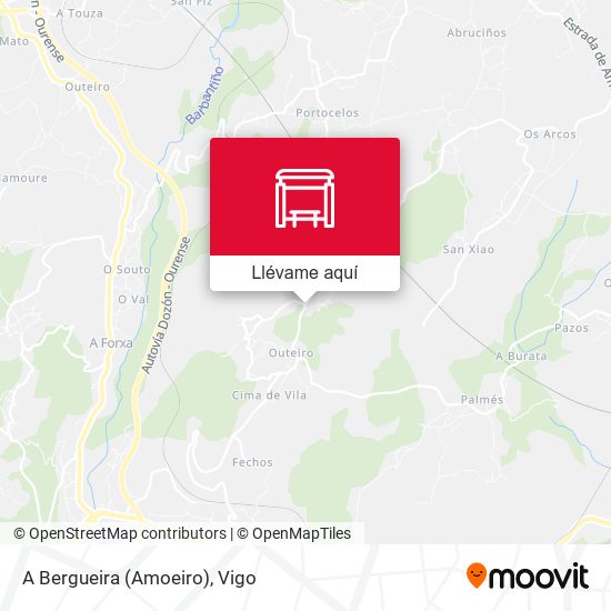 Mapa A Bergueira (Amoeiro)
