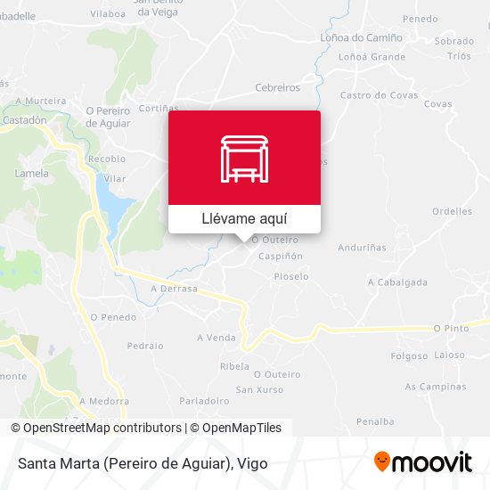Mapa Santa Marta (Pereiro de Aguiar)