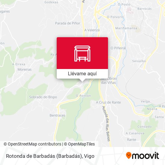Mapa Rotonda de Barbadás