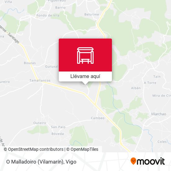 Mapa O Malladoiro (Vilamarín)