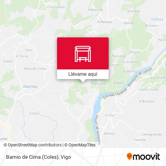 Mapa Bamio de Cima (Coles)