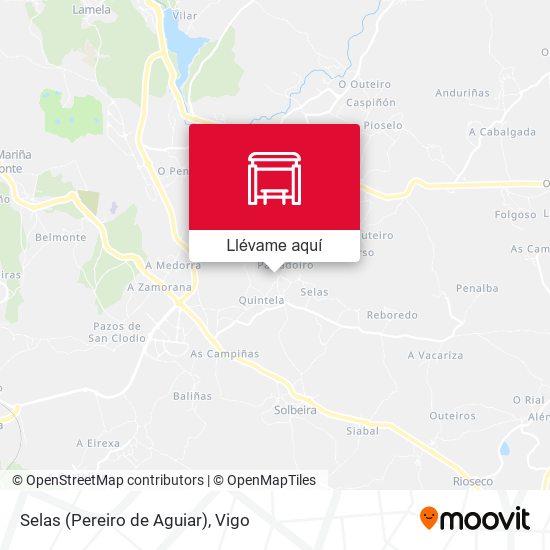Mapa Selas (Pereiro de Aguiar)