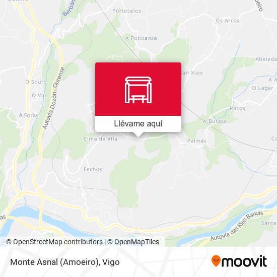 Mapa Monte Asnal (Amoeiro)