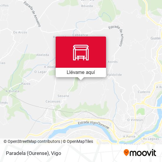 Mapa Paradela (Ourense)