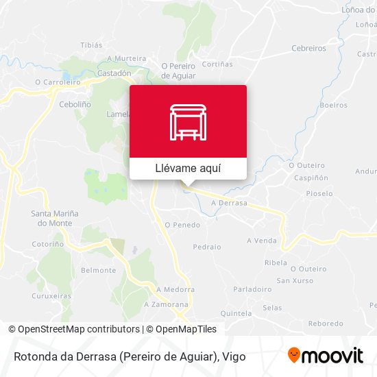 Mapa Rotonda da Derrasa (Pereiro de Aguiar)