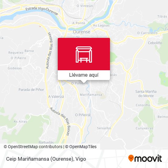 Mapa Ceip Mariñamansa (Ourense)
