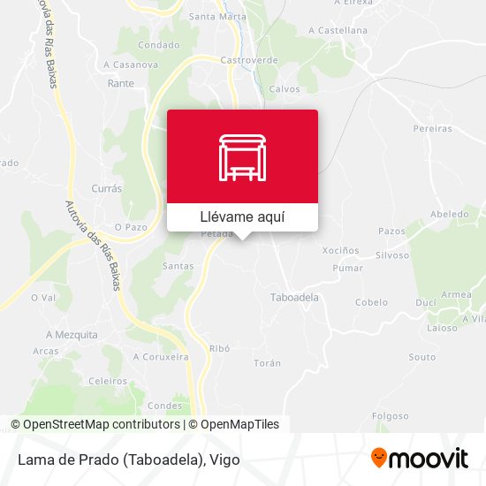 Mapa Lama de Prado (Taboadela)