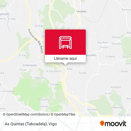 Mapa As Quintas (Taboadela)