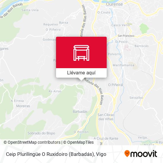 Mapa Ceip Plurilingüe O Ruxidoiro (Barbadás)
