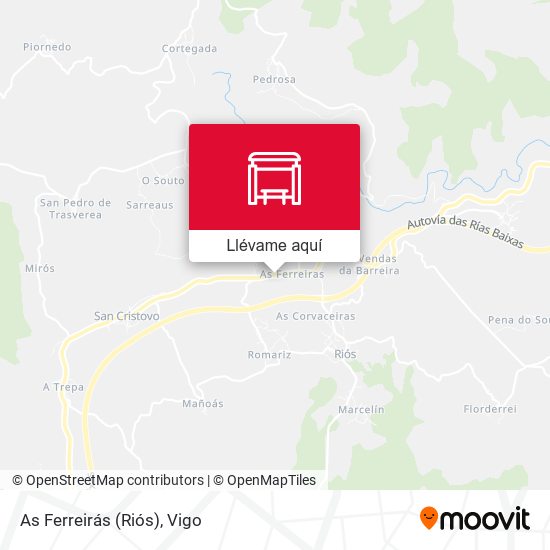 Mapa As Ferreirás (Riós)