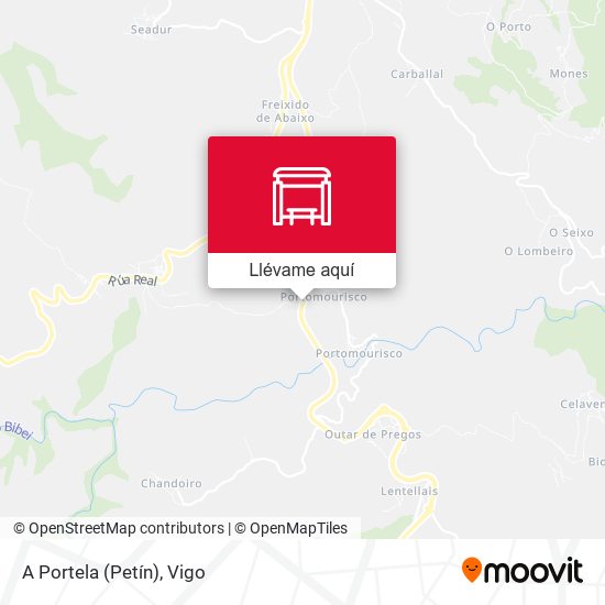 Mapa A Portela (Petín)