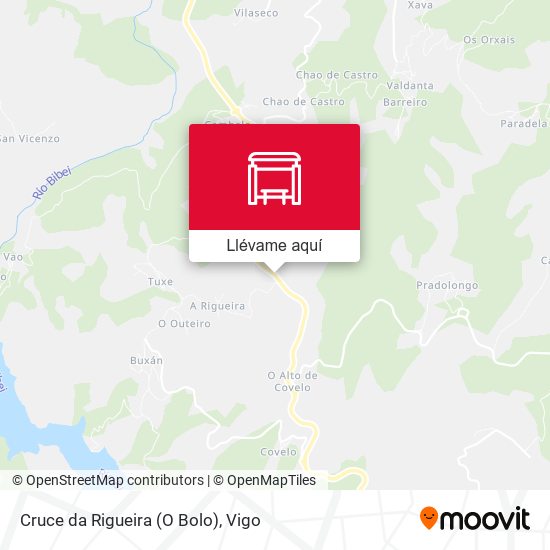 Mapa Cruce da Rigueira (O Bolo)