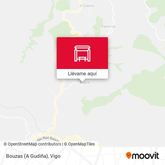 Mapa Bouzas (A Gudiña)