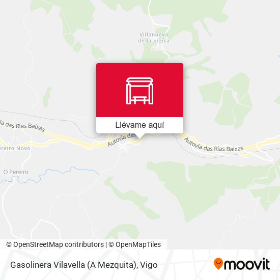 Mapa Gasolinera Vilavella (A Mezquita)
