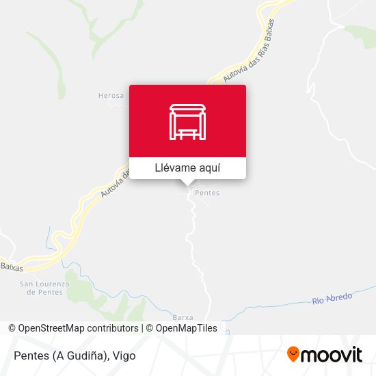 Mapa Pentes (A Gudiña)