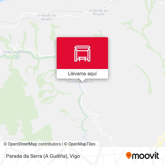 Mapa Parada da Serra (A Gudiña)